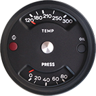 North Hollywood Speedometer Repair | Convert temp. gauge to numerals and lower brake light to a pressure gauge